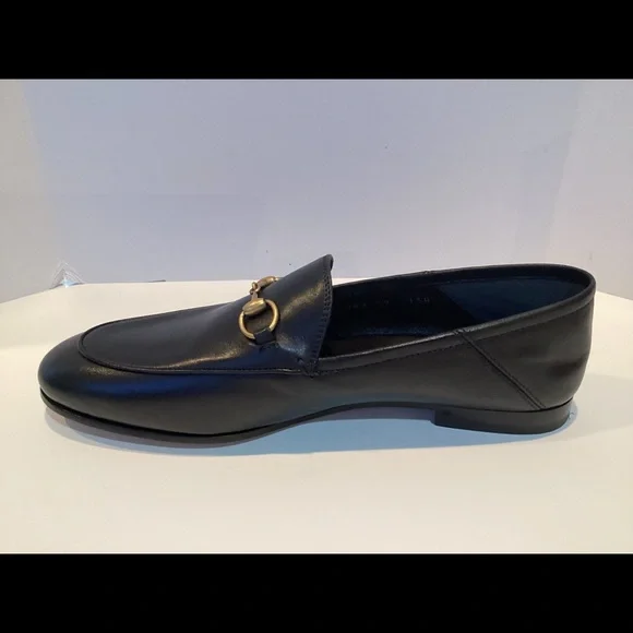 GUCCI BRIXTON LEATHER HORSEBIT LOAFERS WITH BOX - Picture 13 of 13